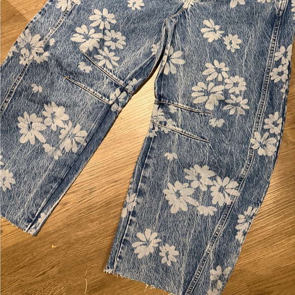 We the free - free people - Floral good luck barrel jeans laser daisy - 27 - Picture 5 of 5